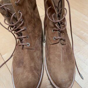 Aquazzura Suede Lace-Up Shoes